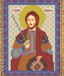 Набор для вышивания бисером ВБ-220 "Икона Св. Великомученика Никиты"